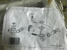 Ablaufgarnitur Damixa mit flexiblem Überlauf u. 1,5"- & 3,5" Korbventil+Exzenter
