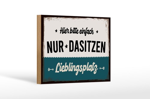Holzschild spruch 12x18cm - spruch,
