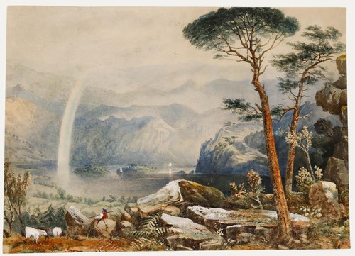 Aquarell aus der mitte des - der,
