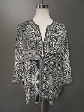 Hale Bob Tunika Schwarz Weiß