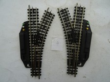 Trix Express H0  1 Paar Weichen 4362 mit Gleisstück Funktion ok TOP -4-