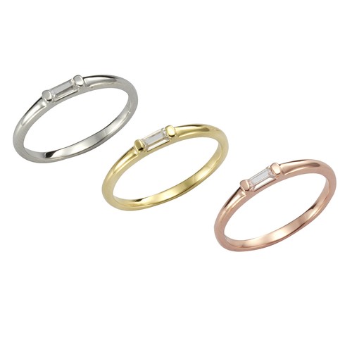 Ring set 925 silber dreifarbig - set,