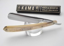Rasiermesser KAMA 5/8" Straight Vintage Razor cracked ice NICE Solingen!