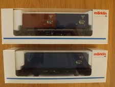 Märklin H0 4768, 4769 Containertragwagen DB Ep.IV, neuwertig