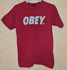 Obey T-Shirt Rot Gr.M Sehr Gut