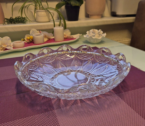 Elegante glasschale oval mit - elegante,