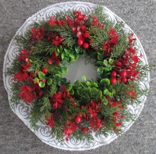 Herbst Deko Herbstkranz mit Deckchen