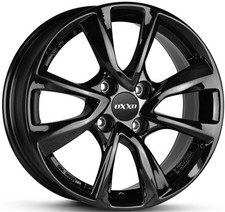 4x Alufelgen OXXO OBERON 4 BLACK gloss black 4,5x14 ET35 LK4 100 14 Zoll Felgen