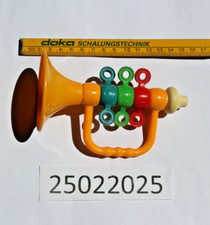 BUNTE SPIELZEUGTROMPETE AUS KUNSTSTOFF