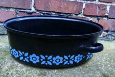 Großer alter Bräter Email