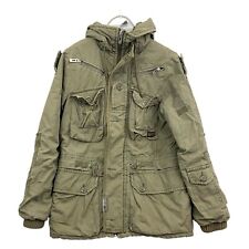 Vintage G-Star Jacke Parka Sniper Caban Herren S Khaki Grün Baumwolle mit Kapuze