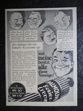 Palmolive Rasiercreme , Alte Reklame , 1935 , (L)