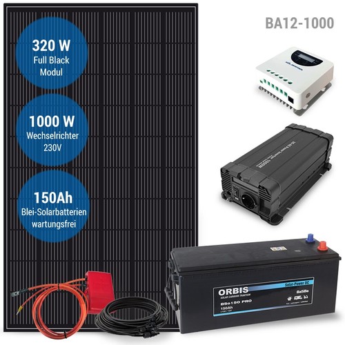 Insel solaranlage 1000w - ac,