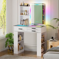 RGB-Schminktisch mit Spiegel