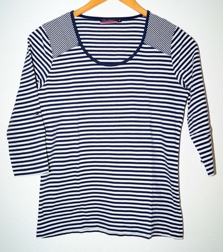 Blau weiß gestreiftes shirt - blau,