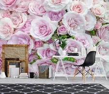 3D Rosa Eustoma M1853 Tapete