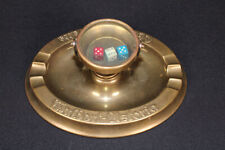 Waldorf-Astoria Zigaretten Aschenbecher mit integriertem Würfelspiel - D um 1930