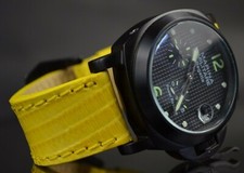 UHRENARMBAND GELB GLANZ 26 24