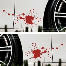 Aufkleber 2x Splash Blut