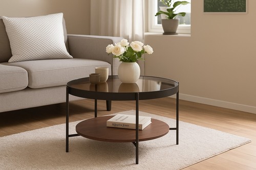 Runder design couchtisch - runder,
