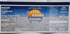 Roland Kaiser Samstag 22.08.26 Berlin TOP Ticket Sitzplatz