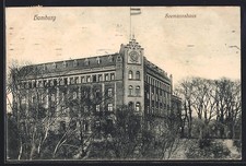 Hamburg-St. Pauli, Seemannshaus mit Fahne, Ansichtskarte 1910 