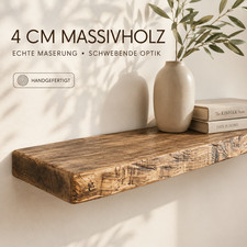 Schweberegal holz massivholz - schweberegal,