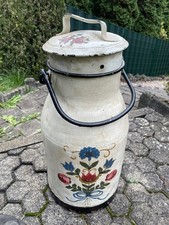 Alte bemalte Milchkanne, Dekokanne, Schimständer, Deko 6,6  Kg