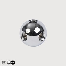 Original USM Haller Chrom-Kugel Verbindungsstück Konnektor Eck-Verbinder Rohr