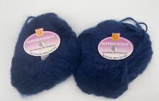 Strickwolle Rödel Superflausch blau 60 %Mohair und  40% Polyacryl 100   Gr.