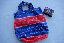 sehr kleiner Einkaufsbeutel aus (Dederon) Polyester  ca. 15 x 15 cm,  mit Henkel