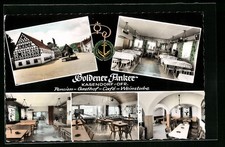 Kasendorf / Ofr., Gasthaus-Café Goldner Anker am Markt, Ansichtskarte 