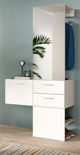 Garderobe set teilig weiß - 2-teilig,
