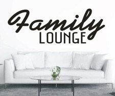 Wandtattoo Family Lounge Familie Wohnzimmer Wandsticker Spruch Wandaufkleber 3
