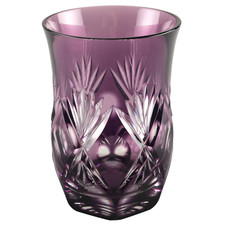 💚 WMF Cristal Cabinet lila violett Überfang Glas Becher 11,5 cm Bleikristall 💚