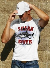 T-Shirt Tauchen Shark Diver Hai Taucher Dive Diving Scuba PADI CMAS VDST