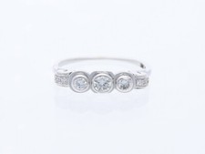 Top Preis Ring 0,30 ct. Brillanten Diamanten 585 Weiss Gold Wert: 2.500 EUR Deta