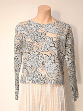 BALENCIAGA Pullover Strick elfenbeinfarben Größe M