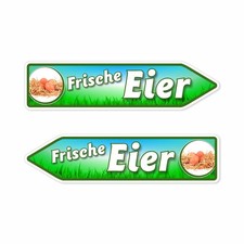 Pfeilschild frische eier - eier", –
