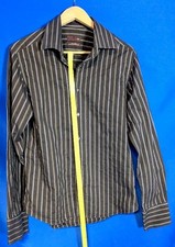 ZARA   Herren Hemd,   Gr L-XL,    Farbe Schwarz-Weiß gestreift,     Gewicht 245g