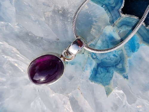 Amethyst cabochon silber - cabochon, in