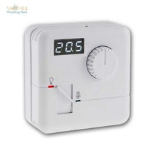 Raumtemperatur-Regler, Thermostat 7A 230V, Aufputz Raumthermostat, LED-Display