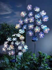 Solar-Gartenstecker "Kirschblüten" 2er-Set Garten Deko LED Gartendeko Dekoration