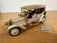 Franklin Mint B11RU78 1911 Rolls Royce Tourer Silver Ghost Limited Edition 1:24