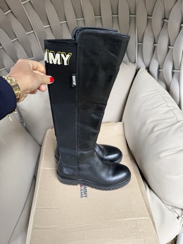 Tommy hilfiger stiefel schwarz - tommy,