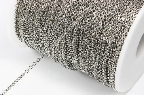 Edelstahl kette 5x2 2x2 5mm - edelstahl, 1,5x2/2x2,5mm