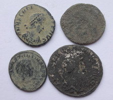 Lot von 4 ungereinigten