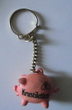 Anhänger KRUSTILETTEN "ff" Fleischer Metzger Schweinchen Sau Reklame Werbefigur