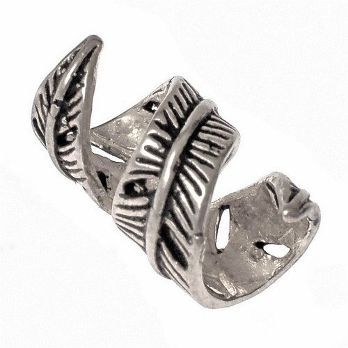 Haarperle feder 8 mm - "feder",