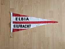 Elbia Eilfracht Wimpel - 69x28,5 cm- Bonner Fahnenfabrik Flagge Reederei Pennant